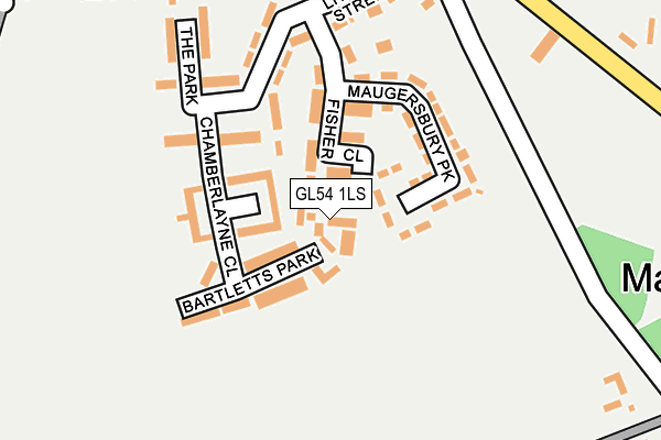 GL54 1LS map - OS OpenMap – Local (Ordnance Survey)