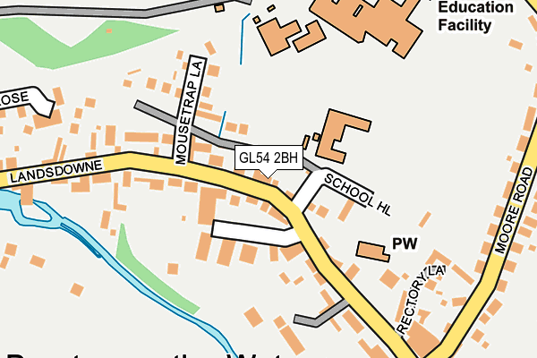 GL54 2BH map - OS OpenMap – Local (Ordnance Survey)