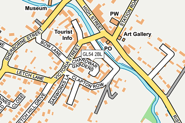 GL54 2BL map - OS OpenMap – Local (Ordnance Survey)