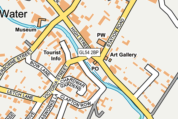 GL54 2BP map - OS OpenMap – Local (Ordnance Survey)