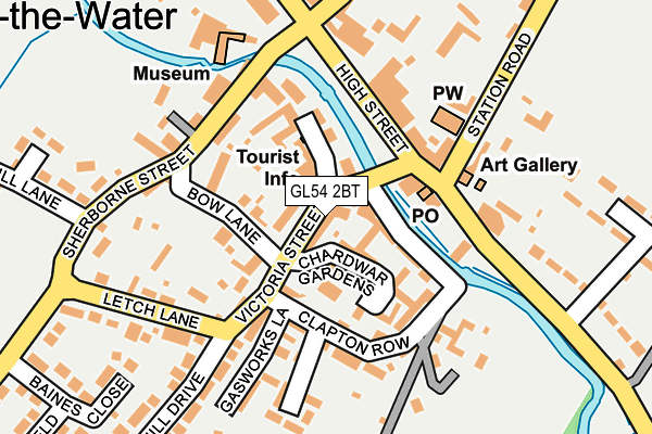 GL54 2BT map - OS OpenMap – Local (Ordnance Survey)
