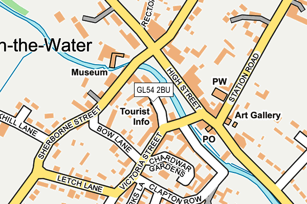 GL54 2BU map - OS OpenMap – Local (Ordnance Survey)