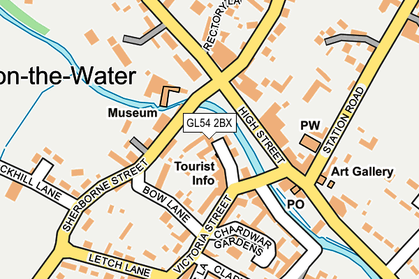 GL54 2BX map - OS OpenMap – Local (Ordnance Survey)