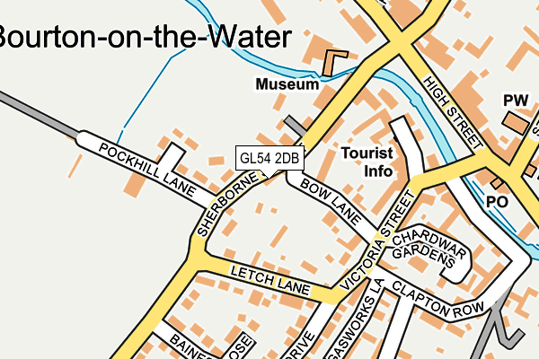 GL54 2DB map - OS OpenMap – Local (Ordnance Survey)
