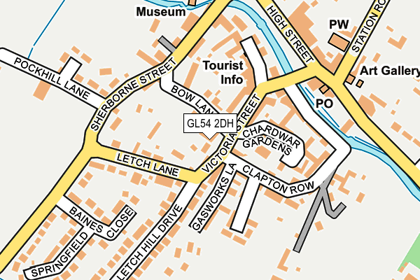 GL54 2DH map - OS OpenMap – Local (Ordnance Survey)