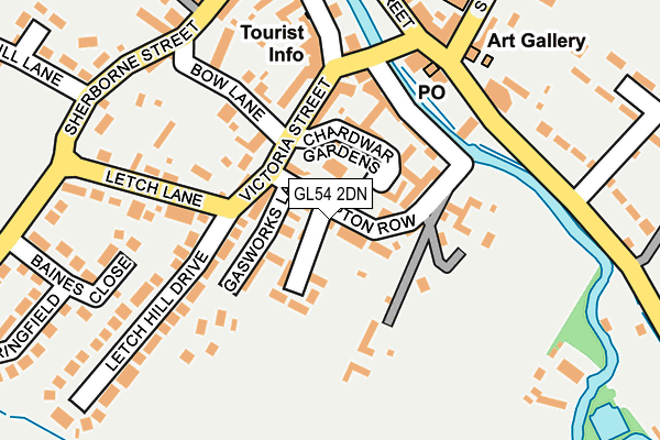 GL54 2DN map - OS OpenMap – Local (Ordnance Survey)