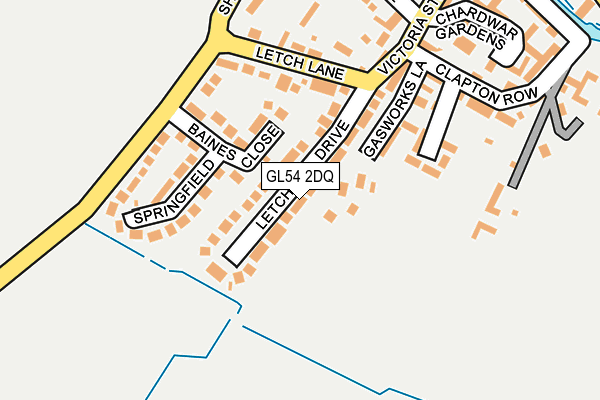 GL54 2DQ map - OS OpenMap – Local (Ordnance Survey)