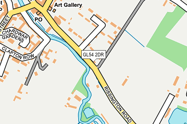 GL54 2DR map - OS OpenMap – Local (Ordnance Survey)