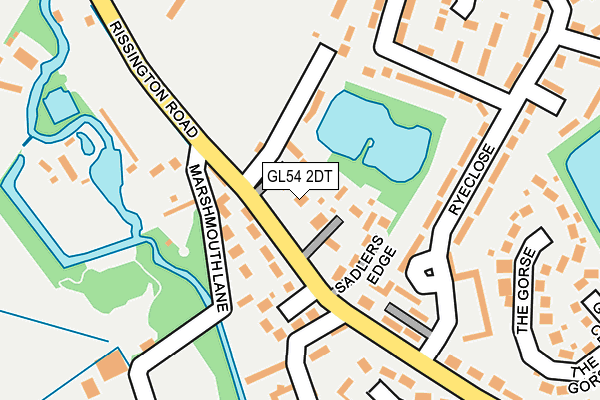 GL54 2DT map - OS OpenMap – Local (Ordnance Survey)