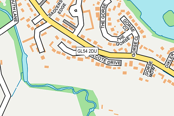 GL54 2DU map - OS OpenMap – Local (Ordnance Survey)