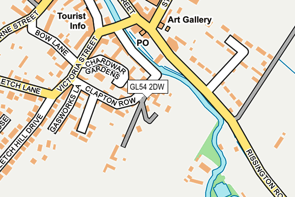 GL54 2DW map - OS OpenMap – Local (Ordnance Survey)