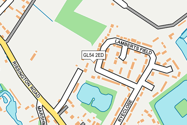GL54 2ED map - OS OpenMap – Local (Ordnance Survey)