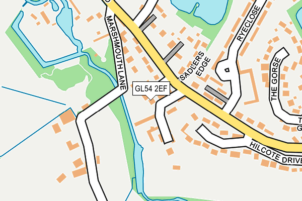 GL54 2EF map - OS OpenMap – Local (Ordnance Survey)