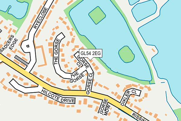 GL54 2EG map - OS OpenMap – Local (Ordnance Survey)