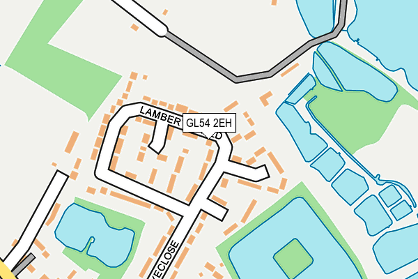 GL54 2EH map - OS OpenMap – Local (Ordnance Survey)