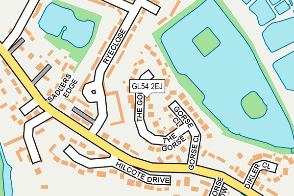 GL54 2EJ map - OS OpenMap – Local (Ordnance Survey)