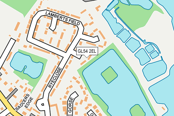GL54 2EL map - OS OpenMap – Local (Ordnance Survey)