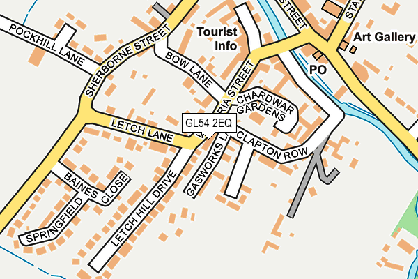 GL54 2EQ map - OS OpenMap – Local (Ordnance Survey)