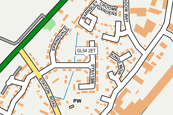 GL54 2ET map - OS OpenMap – Local (Ordnance Survey)