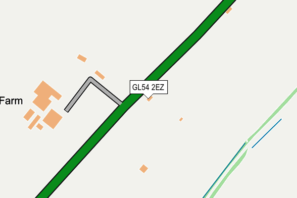 GL54 2EZ map - OS OpenMap – Local (Ordnance Survey)
