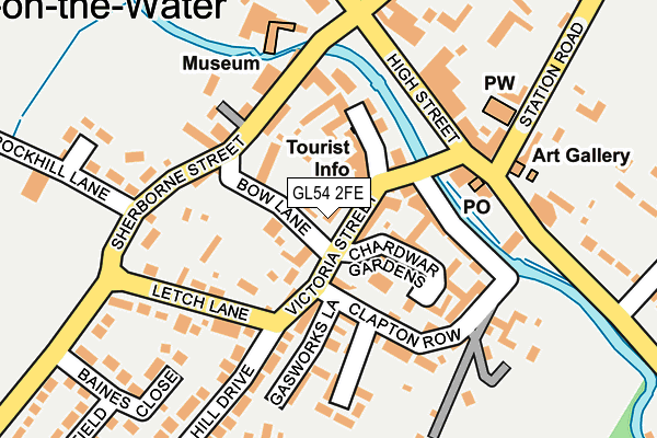 GL54 2FE map - OS OpenMap – Local (Ordnance Survey)