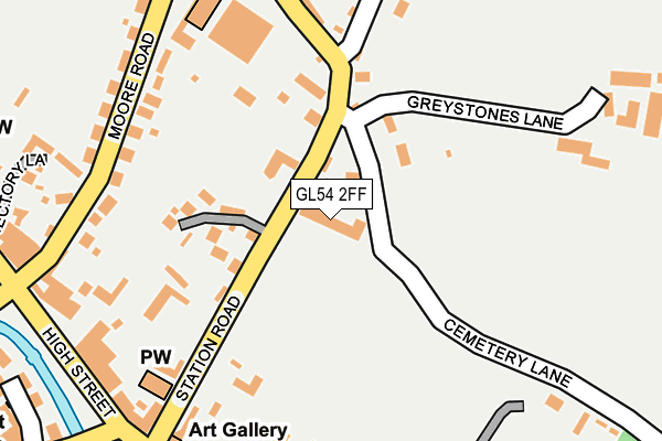 GL54 2FF map - OS OpenMap – Local (Ordnance Survey)