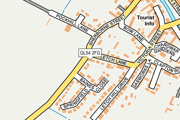 GL54 2FG map - OS OpenMap – Local (Ordnance Survey)