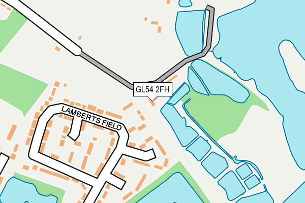 GL54 2FH map - OS OpenMap – Local (Ordnance Survey)