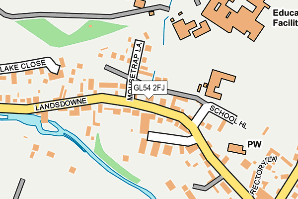 GL54 2FJ map - OS OpenMap – Local (Ordnance Survey)