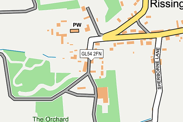 GL54 2FN map - OS OpenMap – Local (Ordnance Survey)