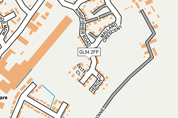 GL54 2FP map - OS OpenMap – Local (Ordnance Survey)
