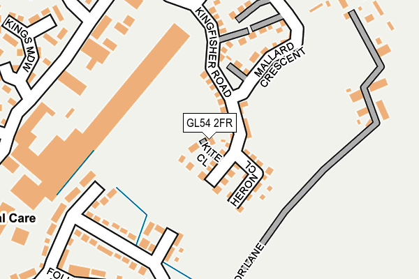 GL54 2FR map - OS OpenMap – Local (Ordnance Survey)