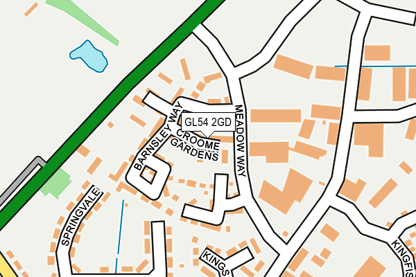 GL54 2GD map - OS OpenMap – Local (Ordnance Survey)