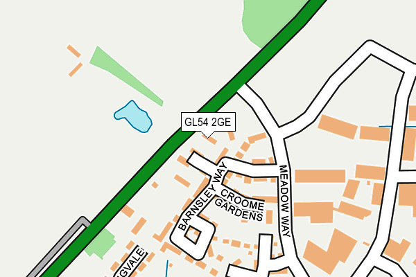 GL54 2GE map - OS OpenMap – Local (Ordnance Survey)