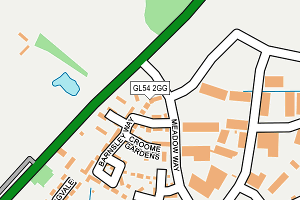 GL54 2GG map - OS OpenMap – Local (Ordnance Survey)