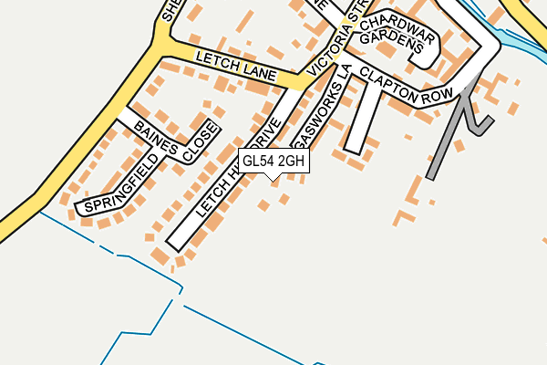 GL54 2GH map - OS OpenMap – Local (Ordnance Survey)