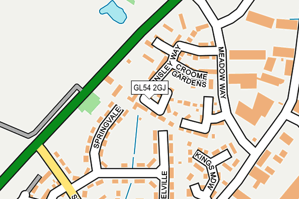 GL54 2GJ map - OS OpenMap – Local (Ordnance Survey)