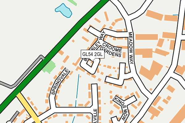 GL54 2GL map - OS OpenMap – Local (Ordnance Survey)