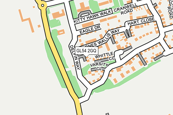 GL54 2GQ map - OS OpenMap – Local (Ordnance Survey)