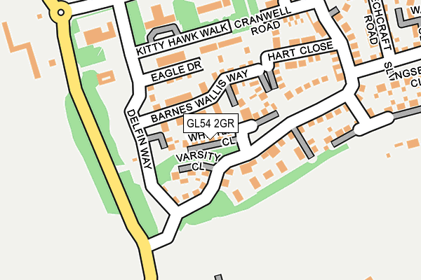 GL54 2GR map - OS OpenMap – Local (Ordnance Survey)