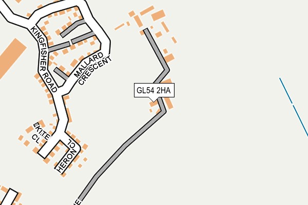 GL54 2HA map - OS OpenMap – Local (Ordnance Survey)