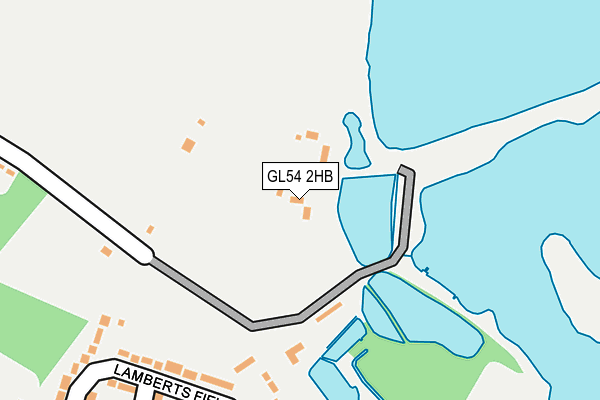 GL54 2HB map - OS OpenMap – Local (Ordnance Survey)