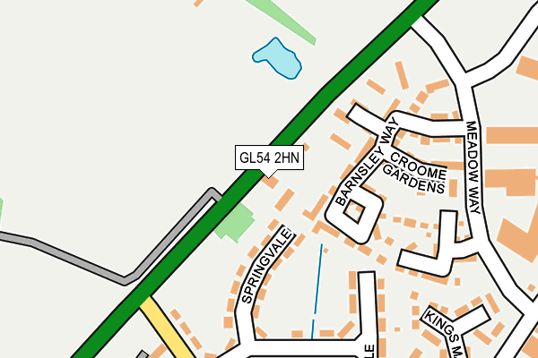 GL54 2HN map - OS OpenMap – Local (Ordnance Survey)