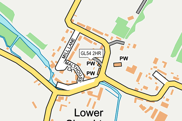 GL54 2HR map - OS OpenMap – Local (Ordnance Survey)