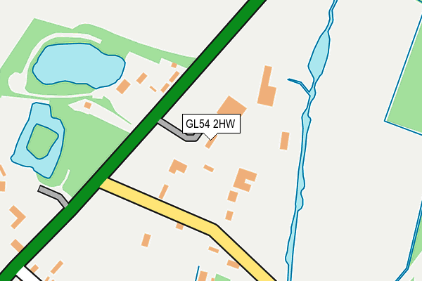 GL54 2HW map - OS OpenMap – Local (Ordnance Survey)