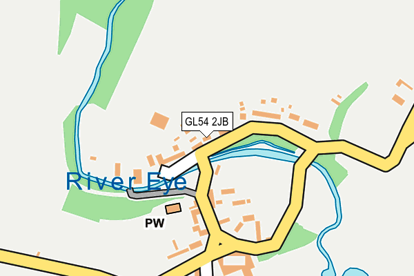 GL54 2JB map - OS OpenMap – Local (Ordnance Survey)