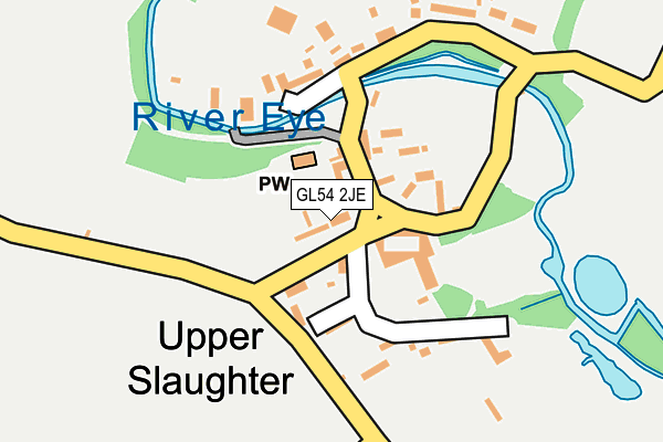 GL54 2JE map - OS OpenMap – Local (Ordnance Survey)