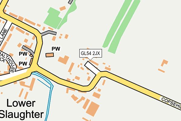 GL54 2JX map - OS OpenMap – Local (Ordnance Survey)