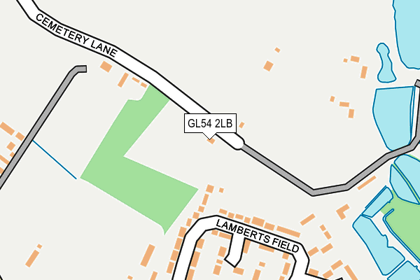 GL54 2LB map - OS OpenMap – Local (Ordnance Survey)