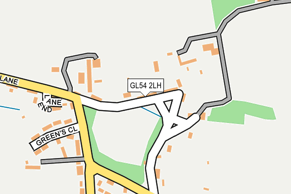 GL54 2LH map - OS OpenMap – Local (Ordnance Survey)